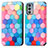 Leather Case Stands Fashionable Pattern Flip Cover Holder S02D for Motorola Moto Edge Lite 5G