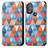 Leather Case Stands Fashionable Pattern Flip Cover Holder S02D for Motorola Moto G Power (2022)