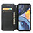 Leather Case Stands Fashionable Pattern Flip Cover Holder S02D for Motorola Moto G22