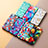 Leather Case Stands Fashionable Pattern Flip Cover Holder S02D for Samsung Galaxy A50