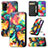 Leather Case Stands Fashionable Pattern Flip Cover Holder S02D for Samsung Galaxy A71 5G