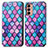 Leather Case Stands Fashionable Pattern Flip Cover Holder S02D for Samsung Galaxy F13 4G Purple