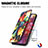 Leather Case Stands Fashionable Pattern Flip Cover Holder S02D for Samsung Galaxy S20 Lite 5G