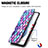 Leather Case Stands Fashionable Pattern Flip Cover Holder S02D for Samsung Galaxy S22 Plus 5G