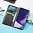 Leather Case Stands Fashionable Pattern Flip Cover Holder S02D for Samsung Galaxy S22 Ultra 5G