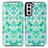Leather Case Stands Fashionable Pattern Flip Cover Holder S02D for Samsung Galaxy S23 Plus 5G