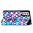 Leather Case Stands Fashionable Pattern Flip Cover Holder S02D for Samsung Galaxy S23 Plus 5G