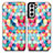 Leather Case Stands Fashionable Pattern Flip Cover Holder S02D for Samsung Galaxy S23 Plus 5G Colorful