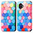 Leather Case Stands Fashionable Pattern Flip Cover Holder S02D for Samsung Galaxy XCover 6 Pro 5G Colorful