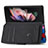 Leather Case Stands Fashionable Pattern Flip Cover Holder S02D for Samsung Galaxy Z Fold4 5G