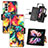 Leather Case Stands Fashionable Pattern Flip Cover Holder S02D for Samsung Galaxy Z Fold4 5G