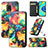 Leather Case Stands Fashionable Pattern Flip Cover Holder S02D for Xiaomi Redmi Note 9 Pro Max