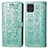 Leather Case Stands Fashionable Pattern Flip Cover Holder S03D for Google Pixel 4 Green