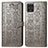 Leather Case Stands Fashionable Pattern Flip Cover Holder S03D for Google Pixel 4 XL Gray