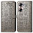 Leather Case Stands Fashionable Pattern Flip Cover Holder S03D for Huawei Honor 60 Pro 5G