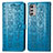 Leather Case Stands Fashionable Pattern Flip Cover Holder S03D for Motorola Moto E32