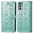 Leather Case Stands Fashionable Pattern Flip Cover Holder S03D for Motorola Moto Edge 20 5G