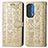 Leather Case Stands Fashionable Pattern Flip Cover Holder S03D for Motorola Moto Edge (2021) 5G