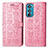 Leather Case Stands Fashionable Pattern Flip Cover Holder S03D for Motorola Moto Edge 30 5G