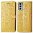 Leather Case Stands Fashionable Pattern Flip Cover Holder S03D for Motorola Moto Edge Lite 5G