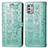 Leather Case Stands Fashionable Pattern Flip Cover Holder S03D for Motorola Moto G Stylus (2021) Green