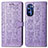 Leather Case Stands Fashionable Pattern Flip Cover Holder S03D for Motorola Moto G Stylus (2022) 5G Purple