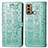 Leather Case Stands Fashionable Pattern Flip Cover Holder S03D for Motorola Moto G40 Fusion