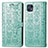Leather Case Stands Fashionable Pattern Flip Cover Holder S03D for Motorola Moto G50 5G Green