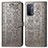 Leather Case Stands Fashionable Pattern Flip Cover Holder S03D for OnePlus Nord N200 5G