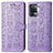 Leather Case Stands Fashionable Pattern Flip Cover Holder S03D for Oppo F19 Pro