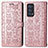 Leather Case Stands Fashionable Pattern Flip Cover Holder S03D for Oppo Reno6 Pro+ Plus 5G