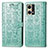 Leather Case Stands Fashionable Pattern Flip Cover Holder S03D for Oppo Reno7 4G