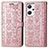 Leather Case Stands Fashionable Pattern Flip Cover Holder S03D for Oppo Reno7 A