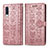 Leather Case Stands Fashionable Pattern Flip Cover Holder S03D for Samsung Galaxy A30S