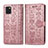 Leather Case Stands Fashionable Pattern Flip Cover Holder S03D for Samsung Galaxy A81