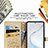 Leather Case Stands Fashionable Pattern Flip Cover Holder S03D for Samsung Galaxy Note 10 Lite
