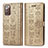 Leather Case Stands Fashionable Pattern Flip Cover Holder S03D for Samsung Galaxy Note 20 5G