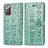 Leather Case Stands Fashionable Pattern Flip Cover Holder S03D for Samsung Galaxy Note 20 5G