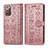 Leather Case Stands Fashionable Pattern Flip Cover Holder S03D for Samsung Galaxy Note 20 5G
