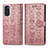 Leather Case Stands Fashionable Pattern Flip Cover Holder S03D for Samsung Galaxy S20