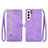 Leather Case Stands Fashionable Pattern Flip Cover Holder S03D for Samsung Galaxy S21 Plus 5G