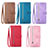 Leather Case Stands Fashionable Pattern Flip Cover Holder S03D for Samsung Galaxy S21 Plus 5G