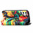 Leather Case Stands Fashionable Pattern Flip Cover Holder S03D for Samsung Galaxy S21 Ultra 5G