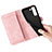 Leather Case Stands Fashionable Pattern Flip Cover Holder S03D for Samsung Galaxy S23 5G