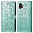Leather Case Stands Fashionable Pattern Flip Cover Holder S03D for Samsung Galaxy XCover 6 Pro 5G Green