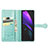 Leather Case Stands Fashionable Pattern Flip Cover Holder S03D for Samsung Galaxy Z Fold4 5G