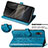 Leather Case Stands Fashionable Pattern Flip Cover Holder S03D for Sony Xperia Ace II