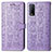 Leather Case Stands Fashionable Pattern Flip Cover Holder S03D for Vivo Y11s