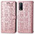 Leather Case Stands Fashionable Pattern Flip Cover Holder S03D for Vivo Y20