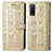 Leather Case Stands Fashionable Pattern Flip Cover Holder S03D for Vivo Y30